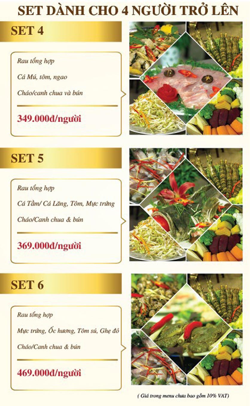 Menu Lẩu Hơi Cosmos - Giảng Võ 2 