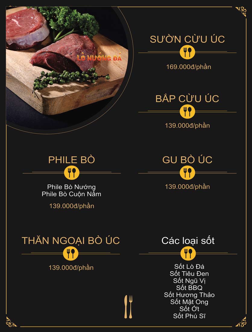 Menu Lò Nướng Đá - Cây Trâm 5