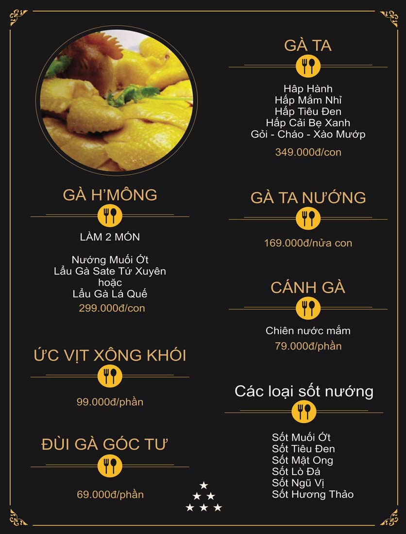 Menu Lò Nướng Đá - Cây Trâm 6