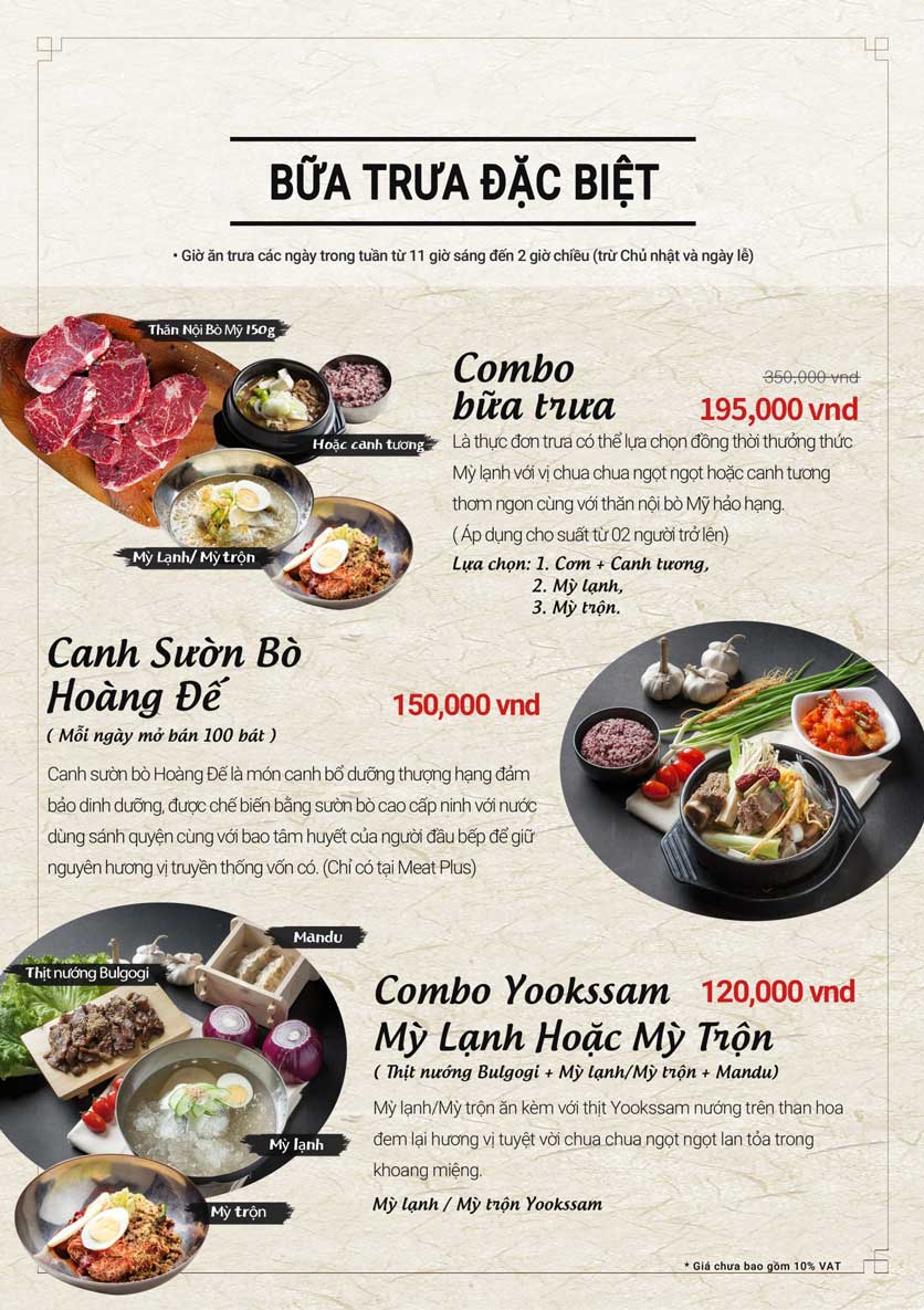 Nhà hàng Meat Plus Trung Hòa Thịt nướng Hàn Quốc