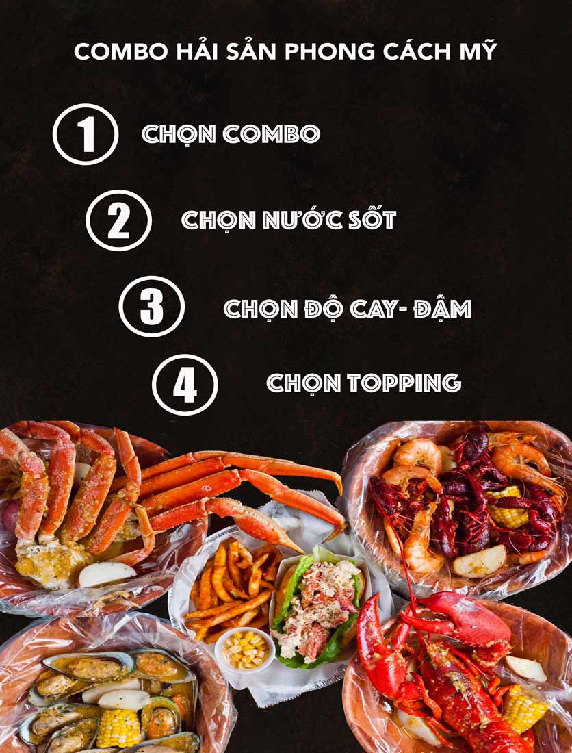 Menu Mr Tom American - Hải Sản Cajun Mỹ - Nguyễn Sơn 3