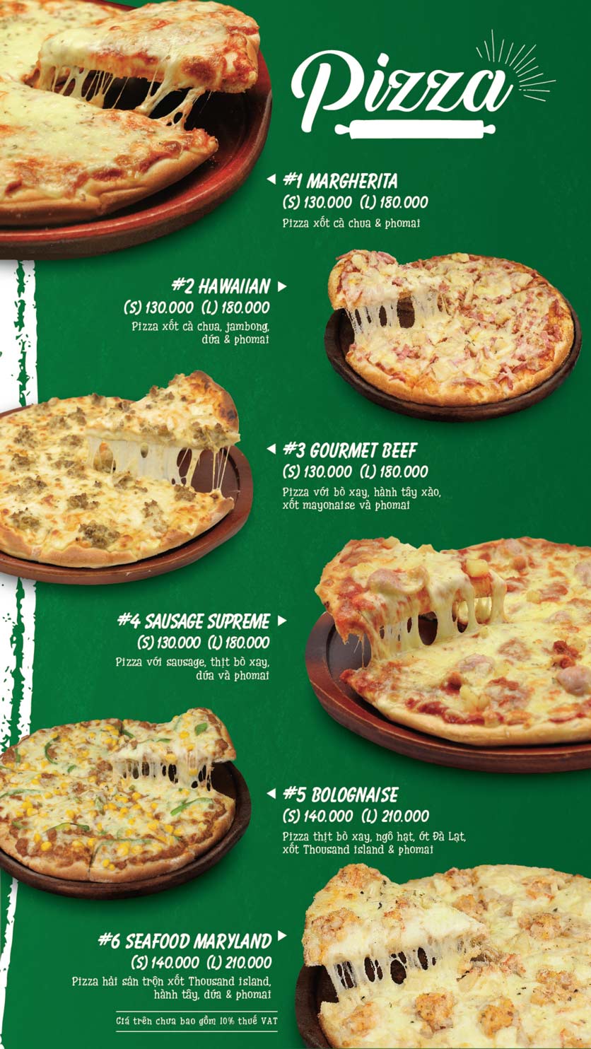 Pepperonis Huỳnh Thúc Kháng Pizza, mỳ Ý, món Á Âu đặc sắc