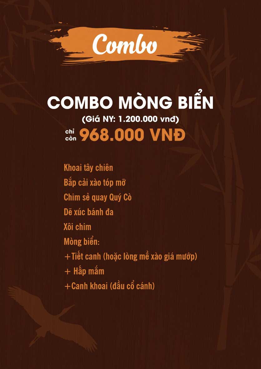Menu Quý Cò – Nguyễn Huy Tưởng  1 