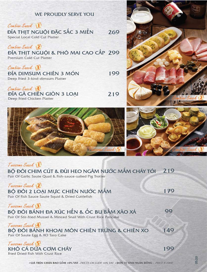 Menu S.Brothers - Nguyễn Bỉnh Khiêm 5