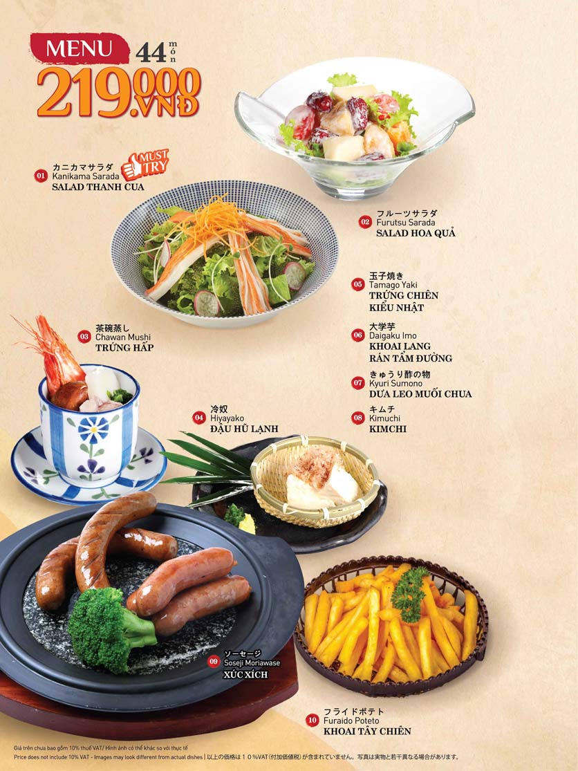 Menu Sushi Kei – Lotte Center 1