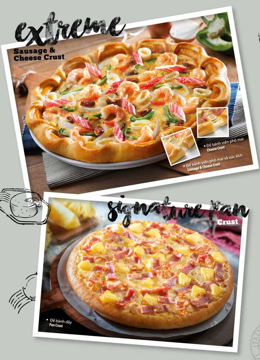 Menu The Pizza Company – Aeon Mall Long Biên 15 