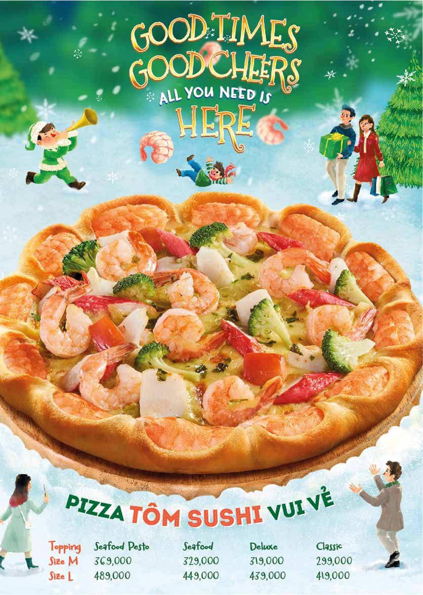 Menu The Pizza Company – Aeon Mall Long Biên 2 