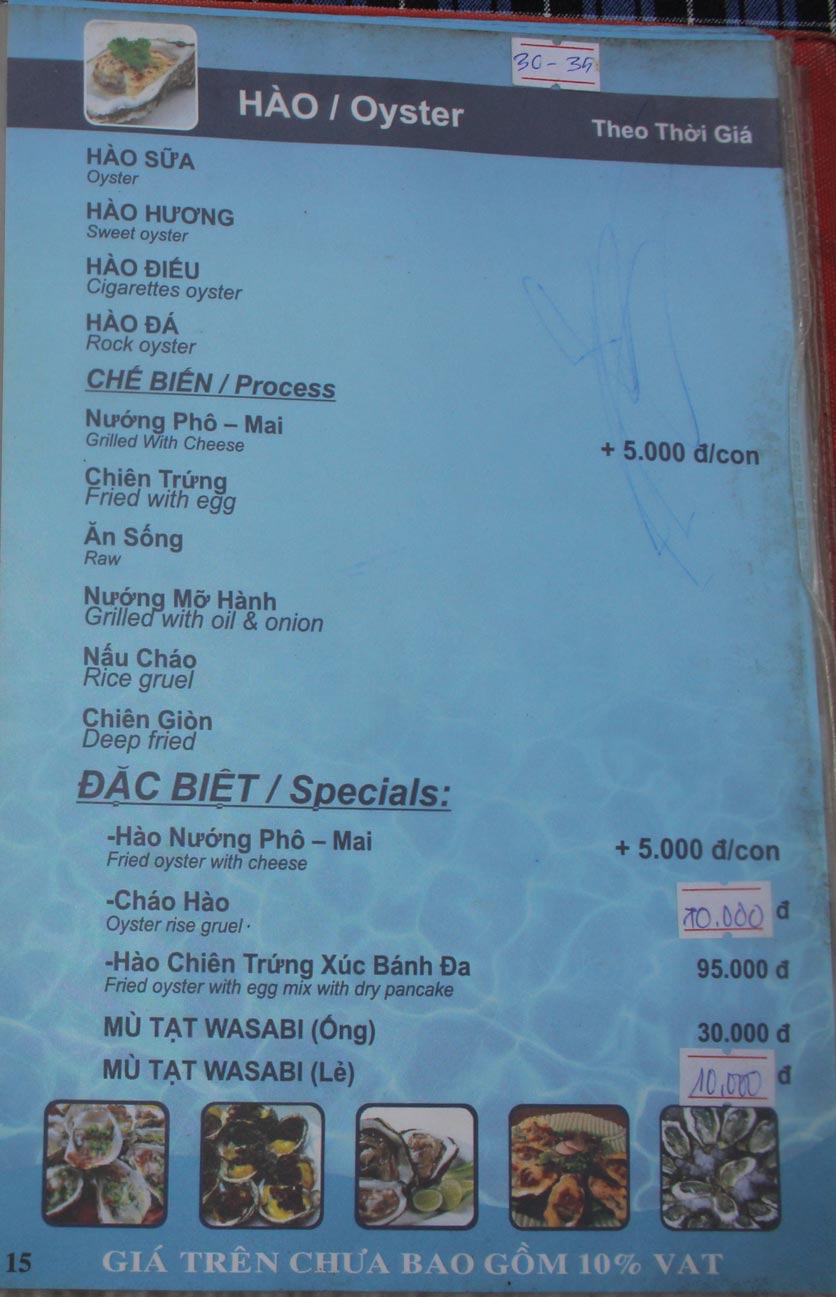 Menu Hải Sản Biển Đông 3 11 