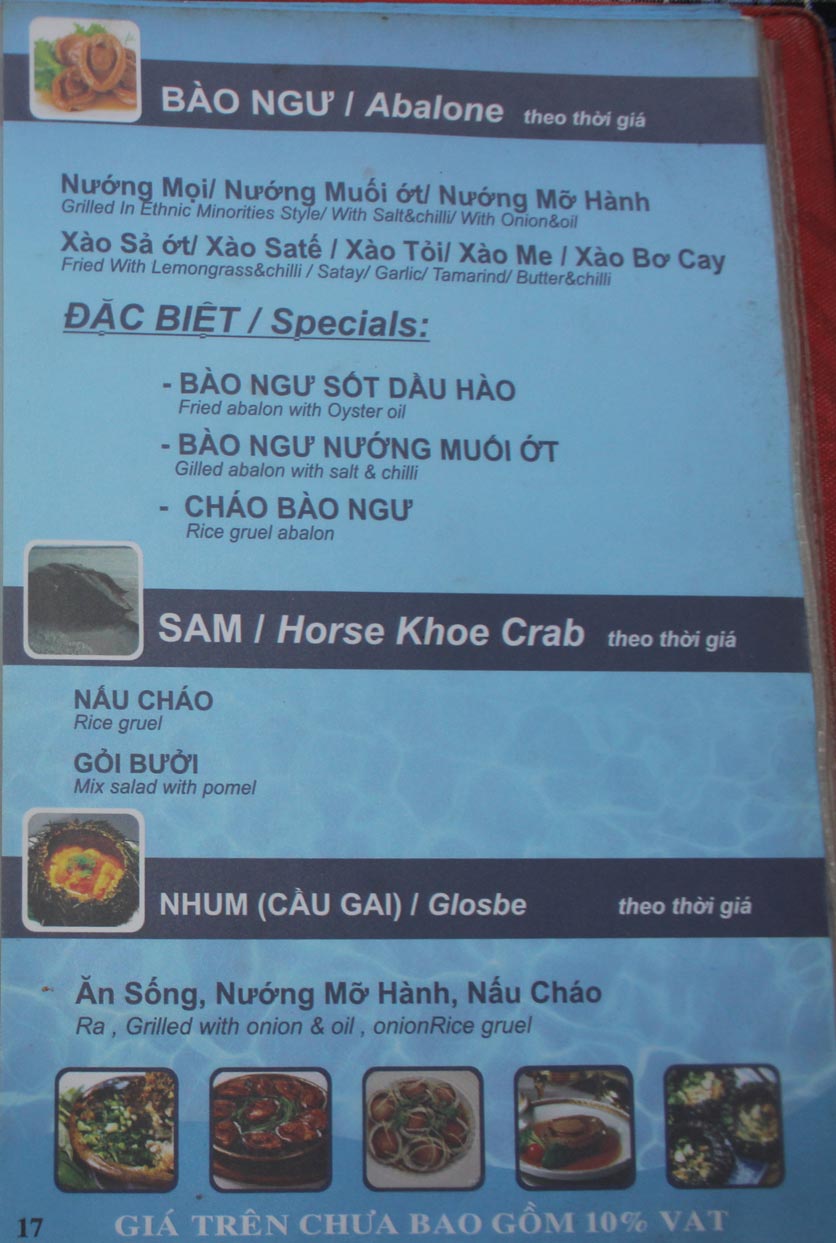 Menu Hải Sản Biển Đông 3 13 