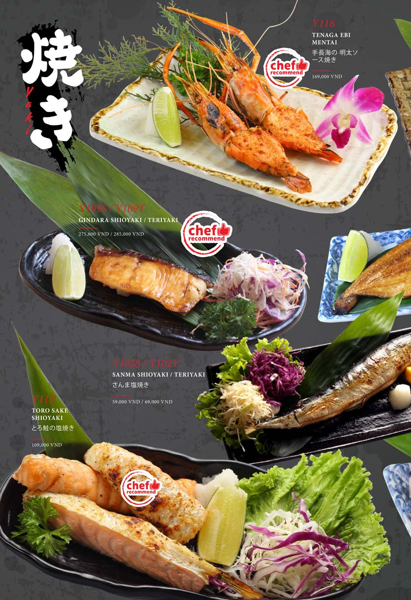 Menu Kohaku Sushi - Vincom Lê Thánh Tôn 12 