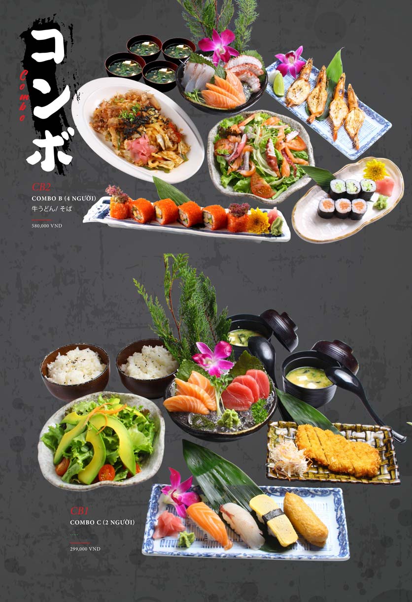 Menu Kohaku Sushi - Vincom Lê Thánh Tôn 30 