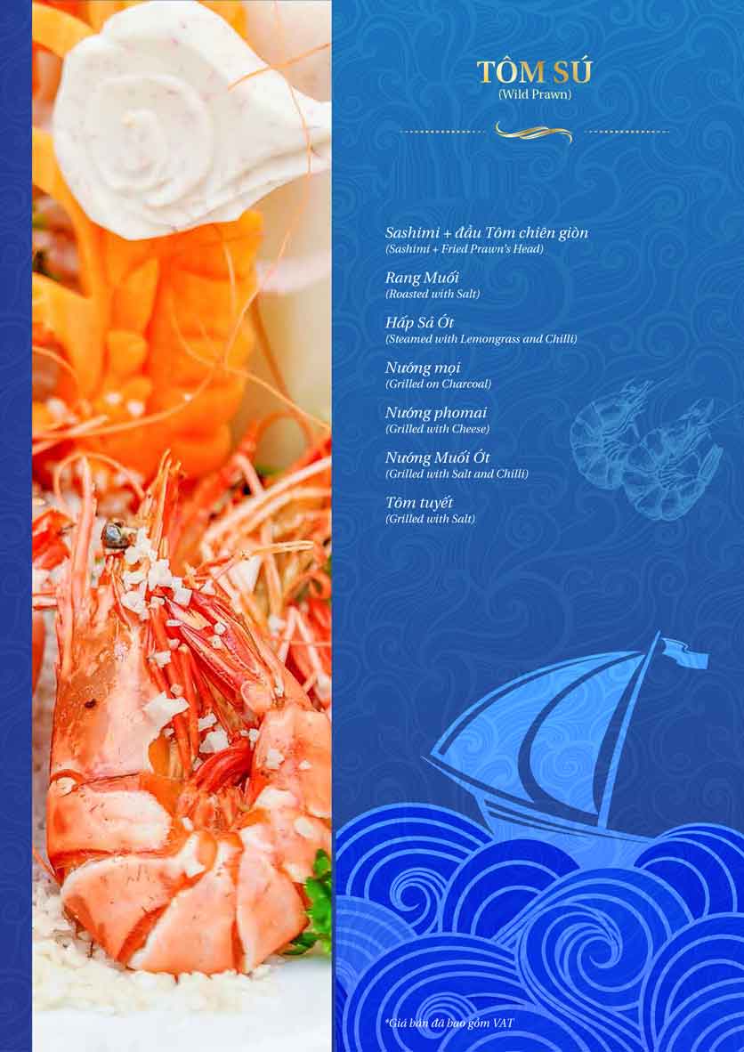 Menu Thế Giới Hải Sản – Pasteur 19 