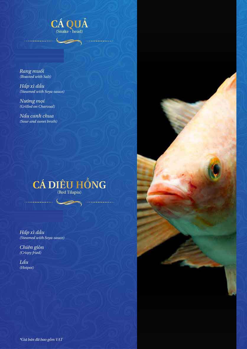 Menu Thế Giới Hải Sản – Pasteur 32 