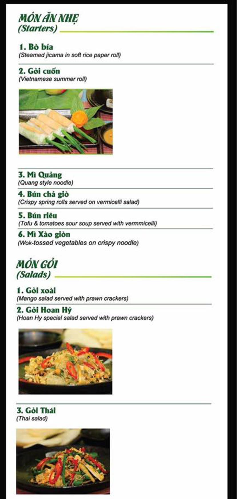 Menu Chay Hoan Hỷ - Nam Kỳ Khởi Nghĩa 5