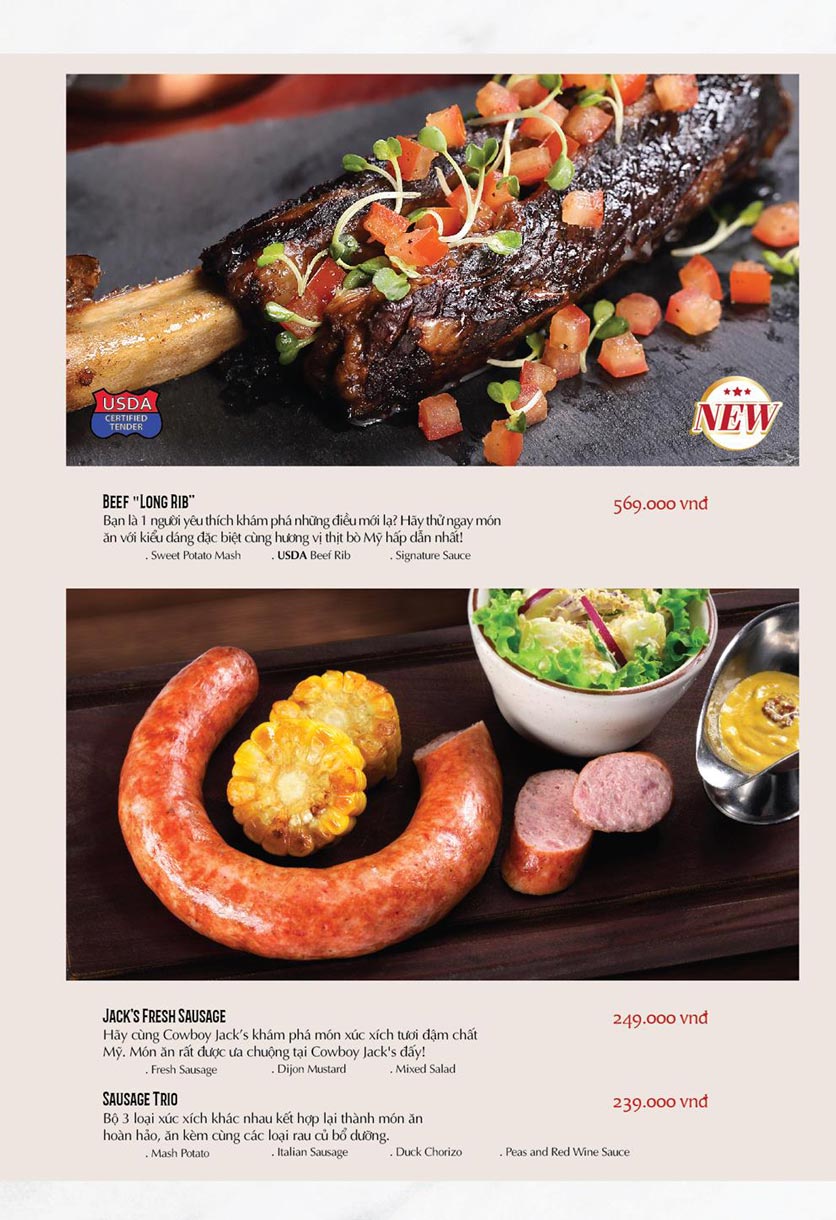 Menu Cowboy Jack’s American Dining - Võ Văn Tần 4