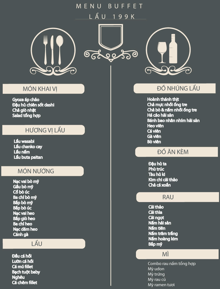 Menu Daruma - Vincom Quang Trung 1