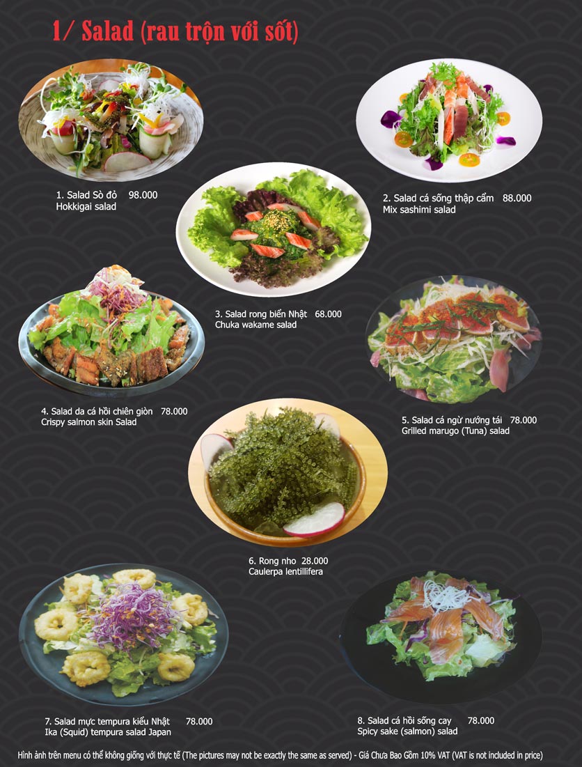 Menu Hanami Sushi YA – TTTM Cresent Mall 1
