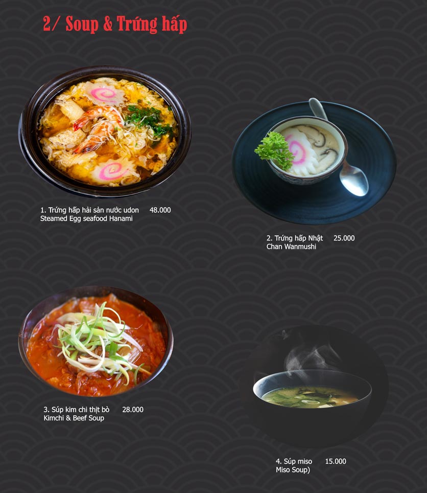 Menu Hanami Sushi YA – TTTM Cresent Mall 2