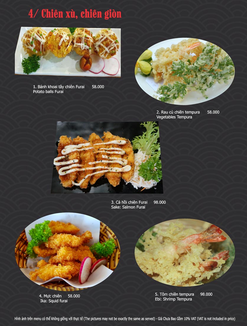 Menu Hanami Sushi YA – TTTM Cresent Mall 5