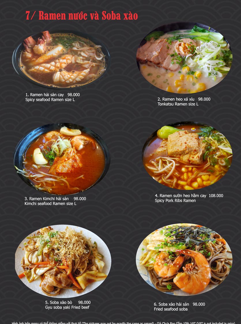Menu Hanami Sushi YA – TTTM Cresent Mall 8