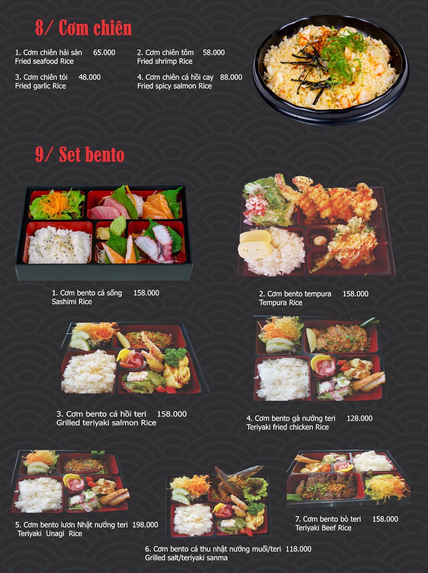 Menu Hanami Sushi YA – TTTM Cresent Mall 9