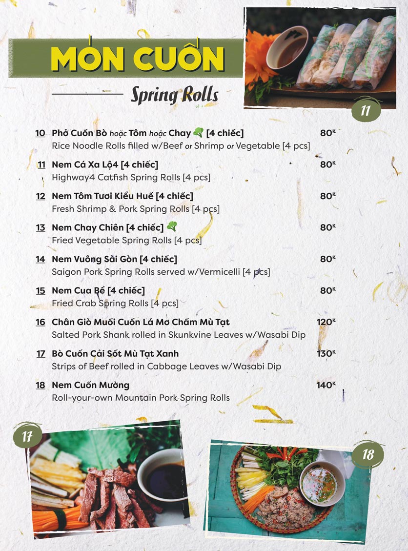 Menu Highway4 - Trần Thái Tông 2