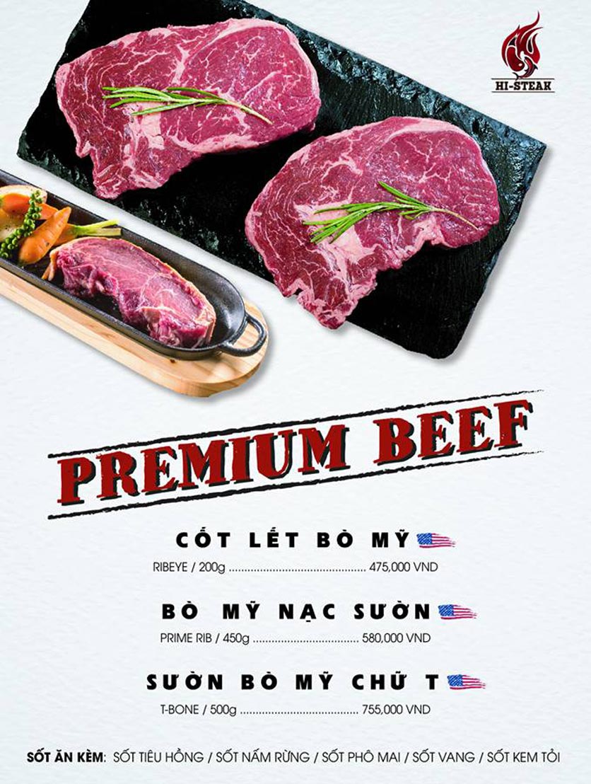 Menu Hi-Steak - Lê Văn Hưu 4