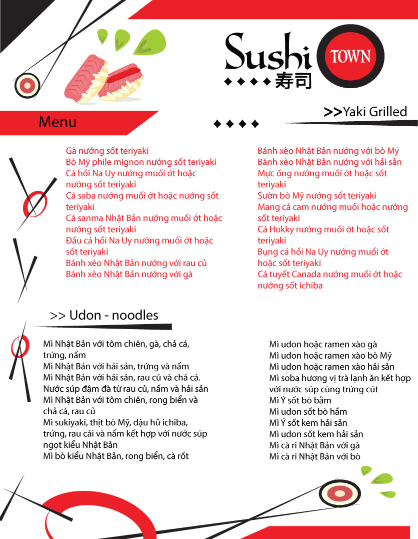 Menu Ichiba Sushi – Nguyễn Hữu Cảnh 5