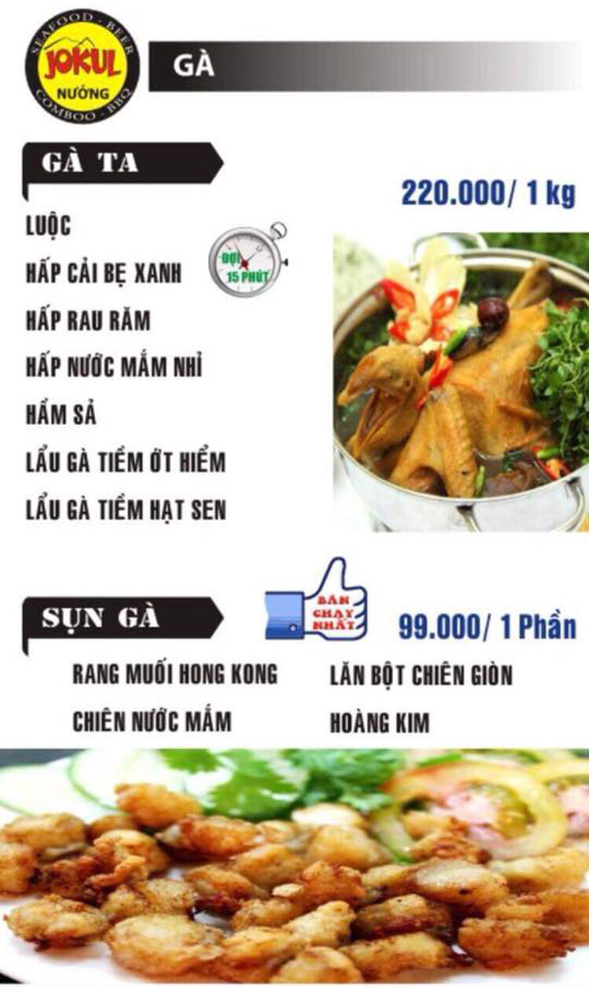 Menu Phố Nướng Jokul - Phạm Văn Đồng 19 