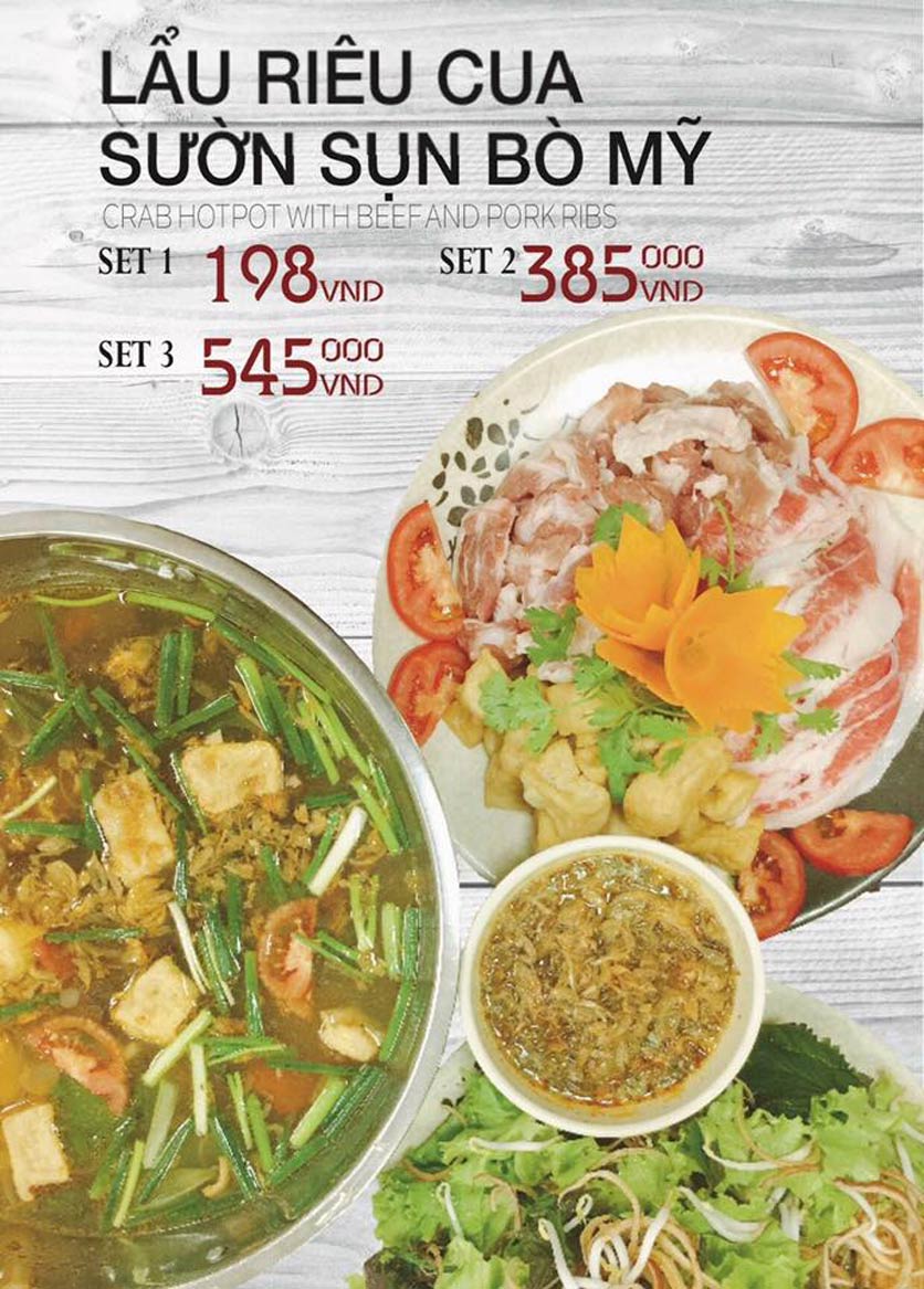Menu Lẩu Son - Vạn Phúc 11 