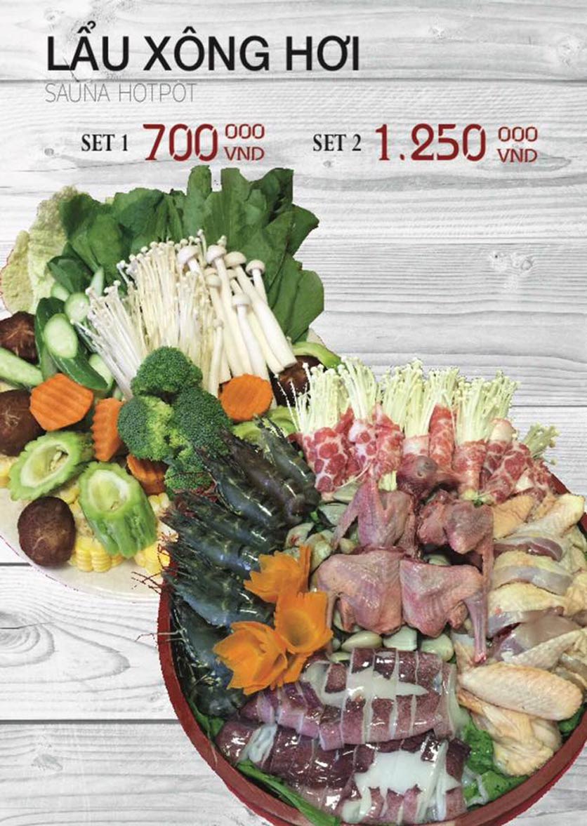 Menu Lẩu Son - Vạn Phúc 13 
