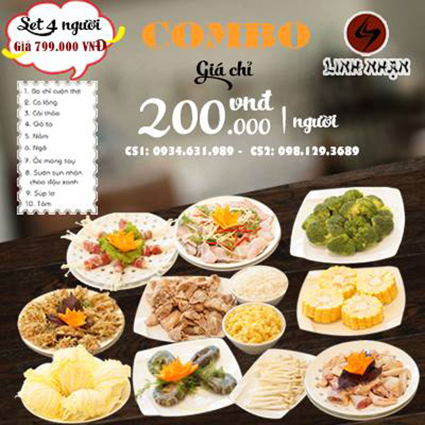 Menu Lẩu Hơi Linh Nhạn - KĐT Mỗ Lao 1