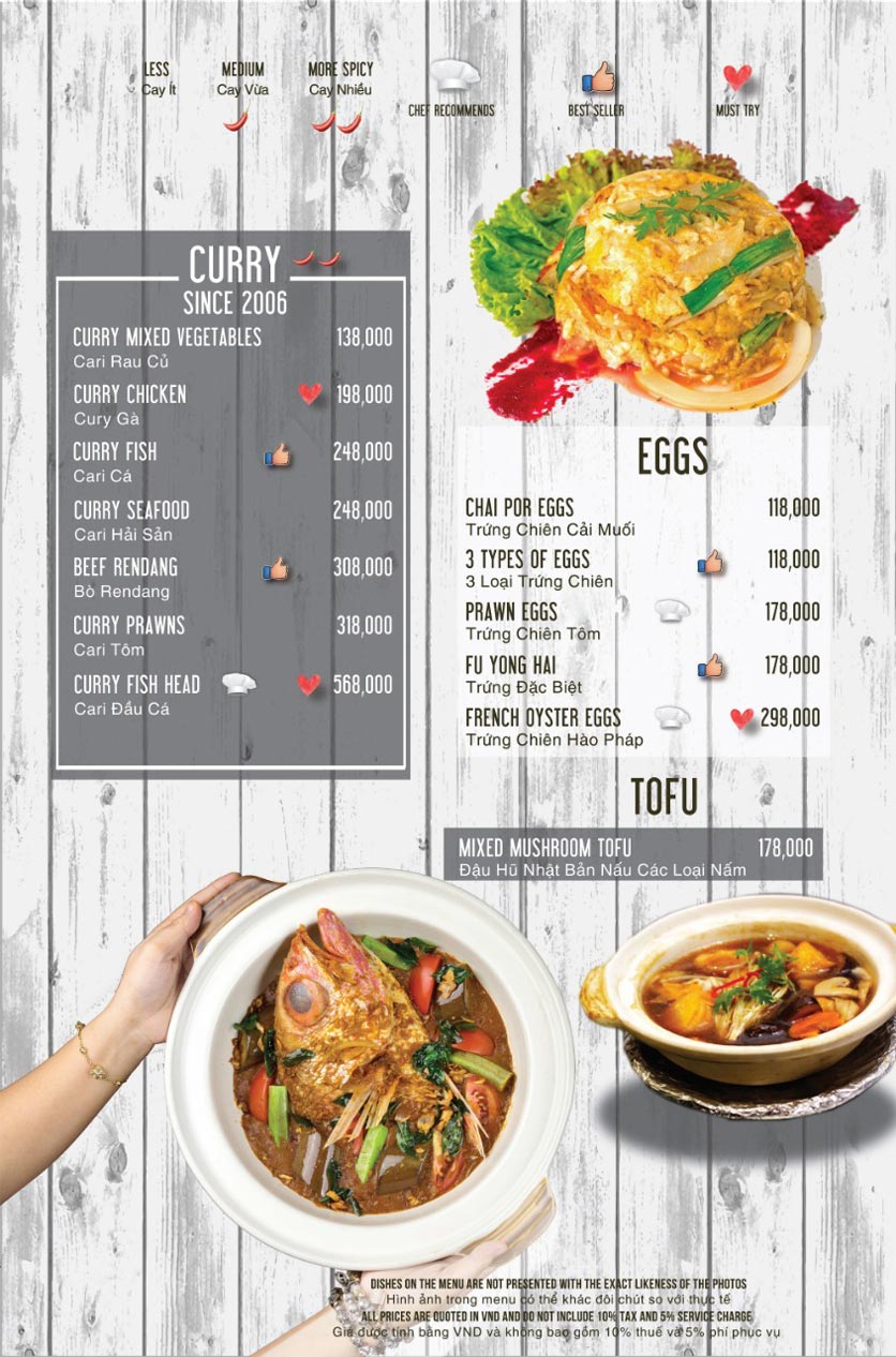 Menu Lion City Exclusive - Tràng Tiền Plaza 9