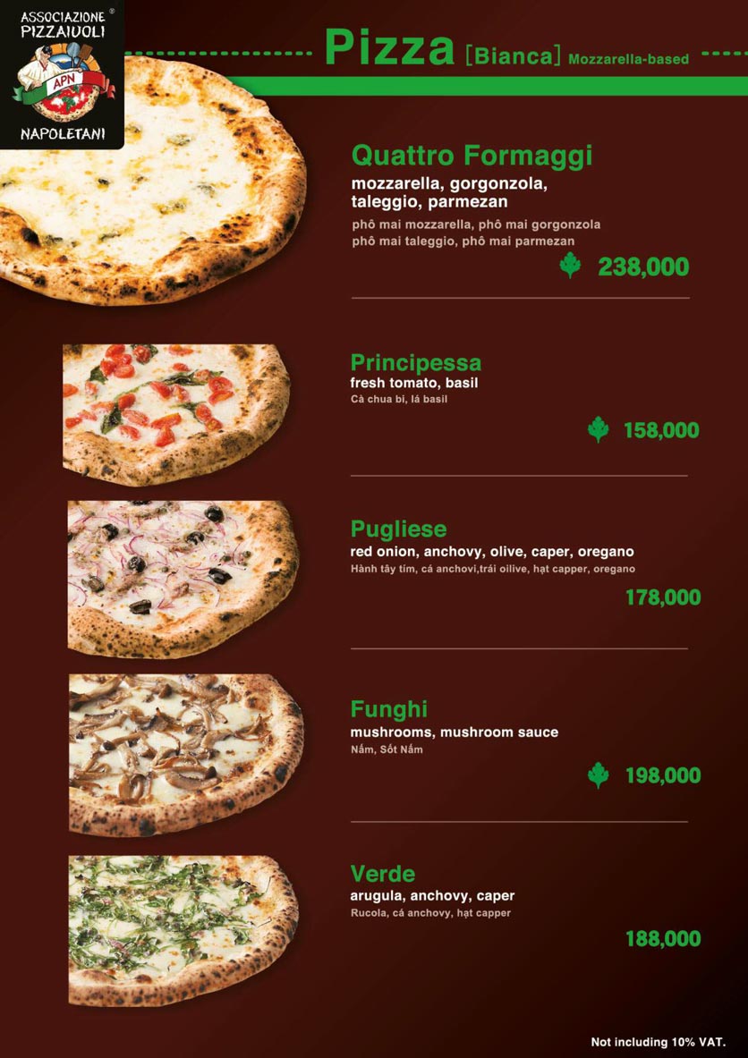 Menu Pizza Logic - Saigon Centre  10 