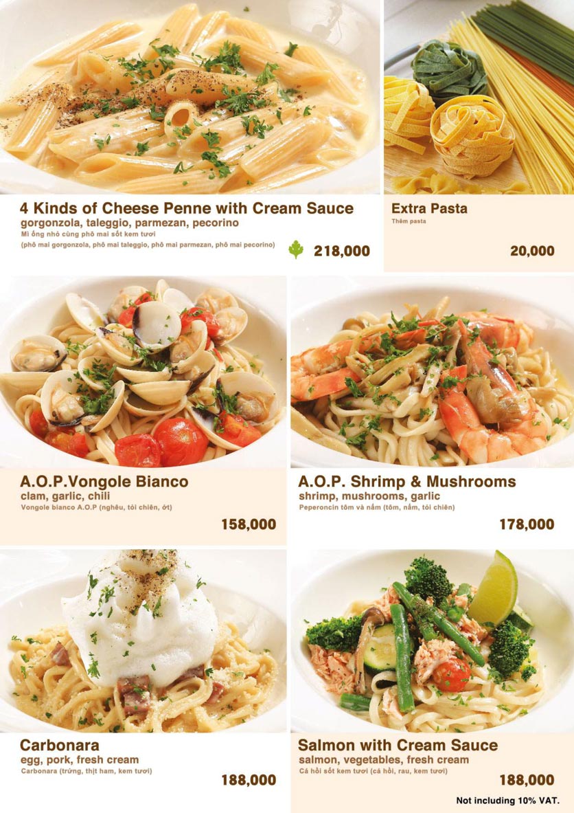 Menu Pizza Logic - Saigon Centre  13 