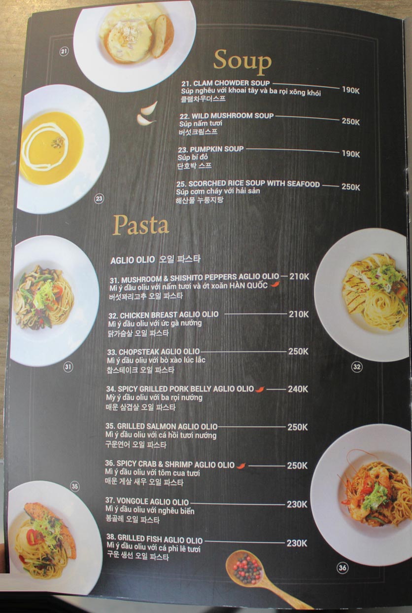 Menu Mint and Paul - Cao Triều Phát 3