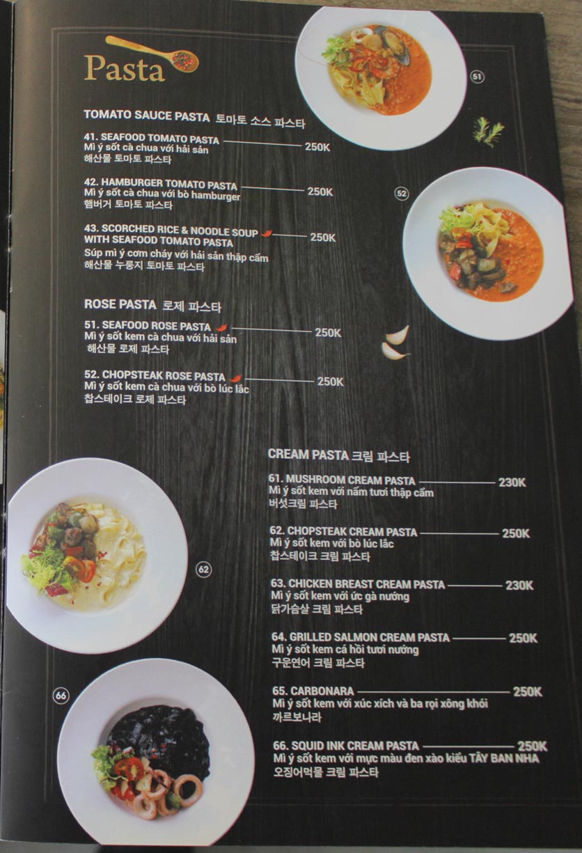 Menu Mint and Paul - Cao Triều Phát 5