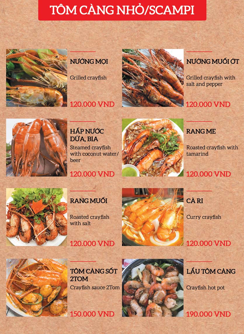 Menu Món Gánh – Song Hành 7