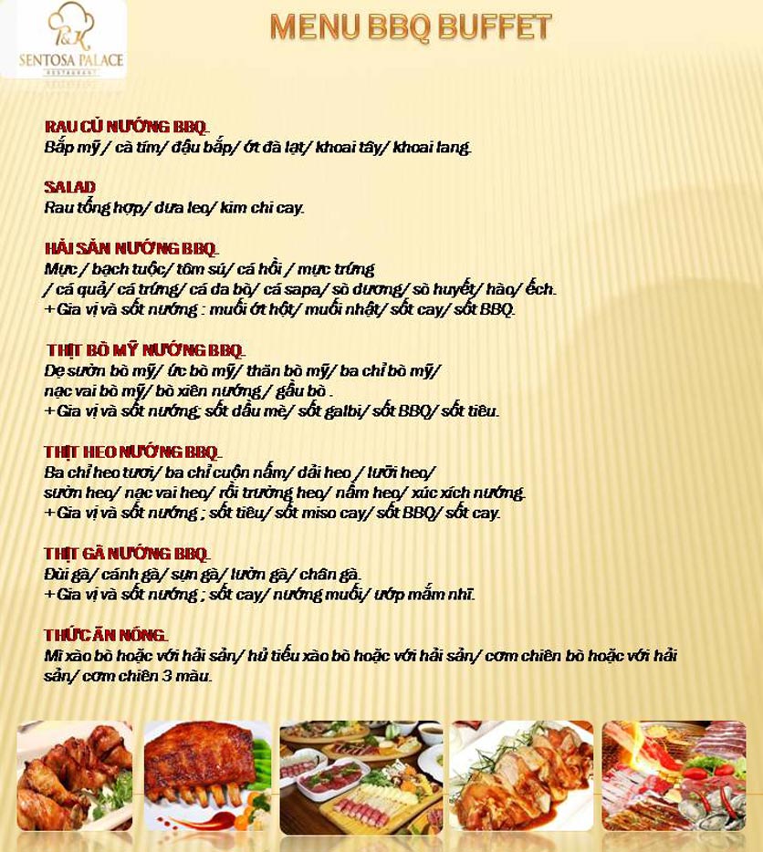 Menu Sentosa Palace - Nguyễn Hữu Thọ 1