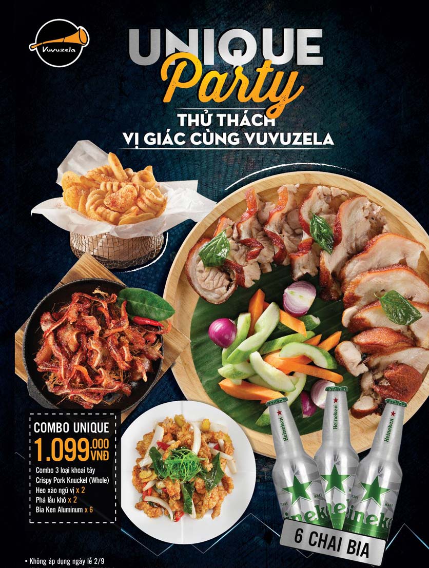Menu Vuvuzela - Zen Plaza 1