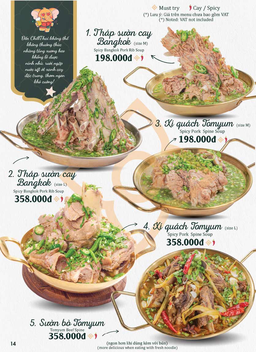 Menu Gọi Món T2-CN, Giảm 5% Khi Đặt PasGo - Chill Thái Cô Giang-13