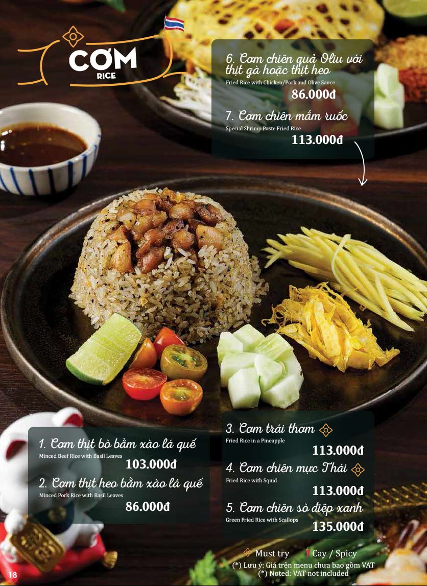 Menu Gọi Món T2-CN, Giảm 5% Khi Đặt PasGo - Chill Thái Cô Giang-17