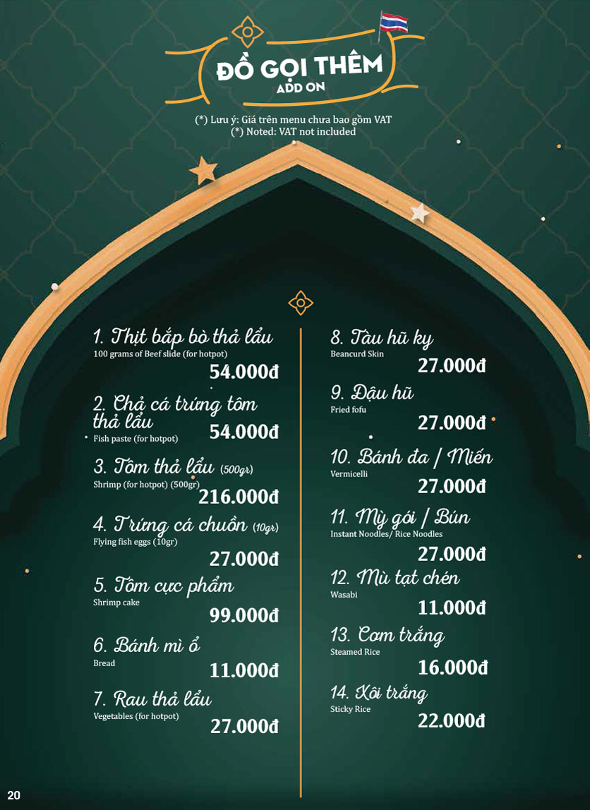 Menu Gọi Món T2-CN, Giảm 5% Khi Đặt PasGo - Chill Thái Cô Giang-19