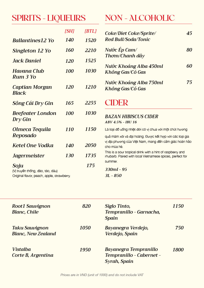 Menu Hoprizon Craft Beer - Võ Thị Sáu 3
