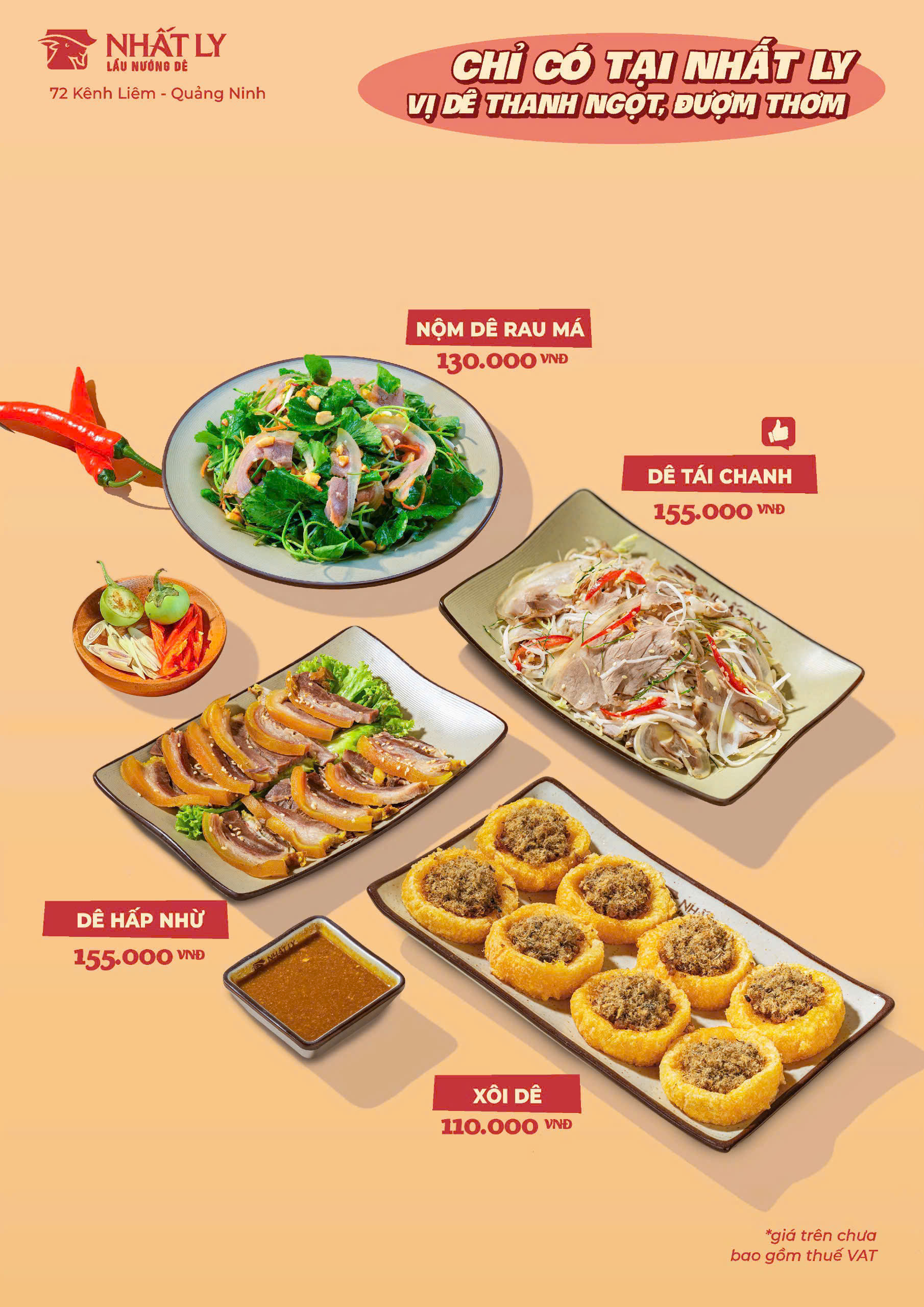 Menu  Lẩu Dê Nhất Ly  - Hạ Long 1 