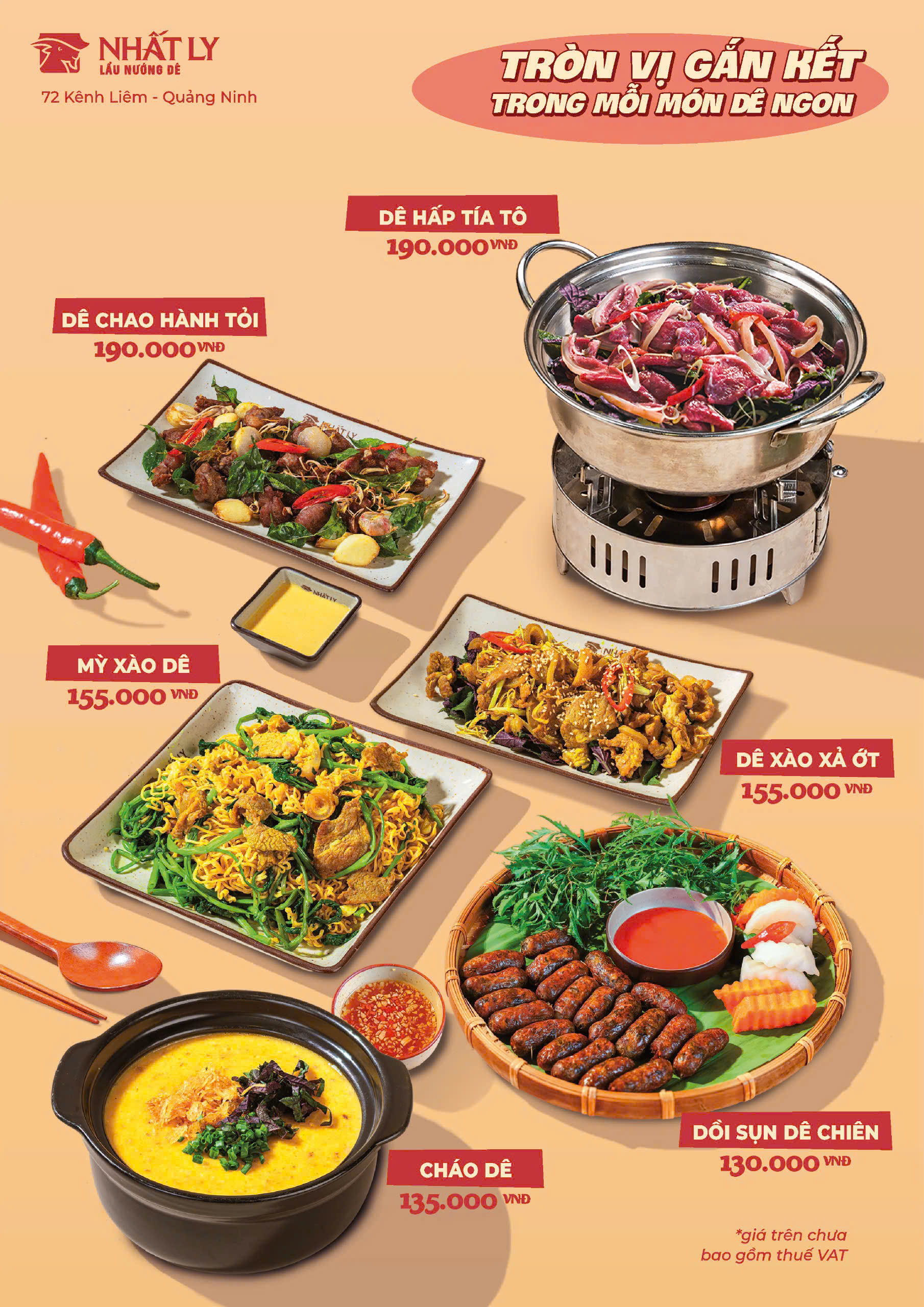 Menu  Lẩu Dê Nhất Ly  - Hạ Long 2 