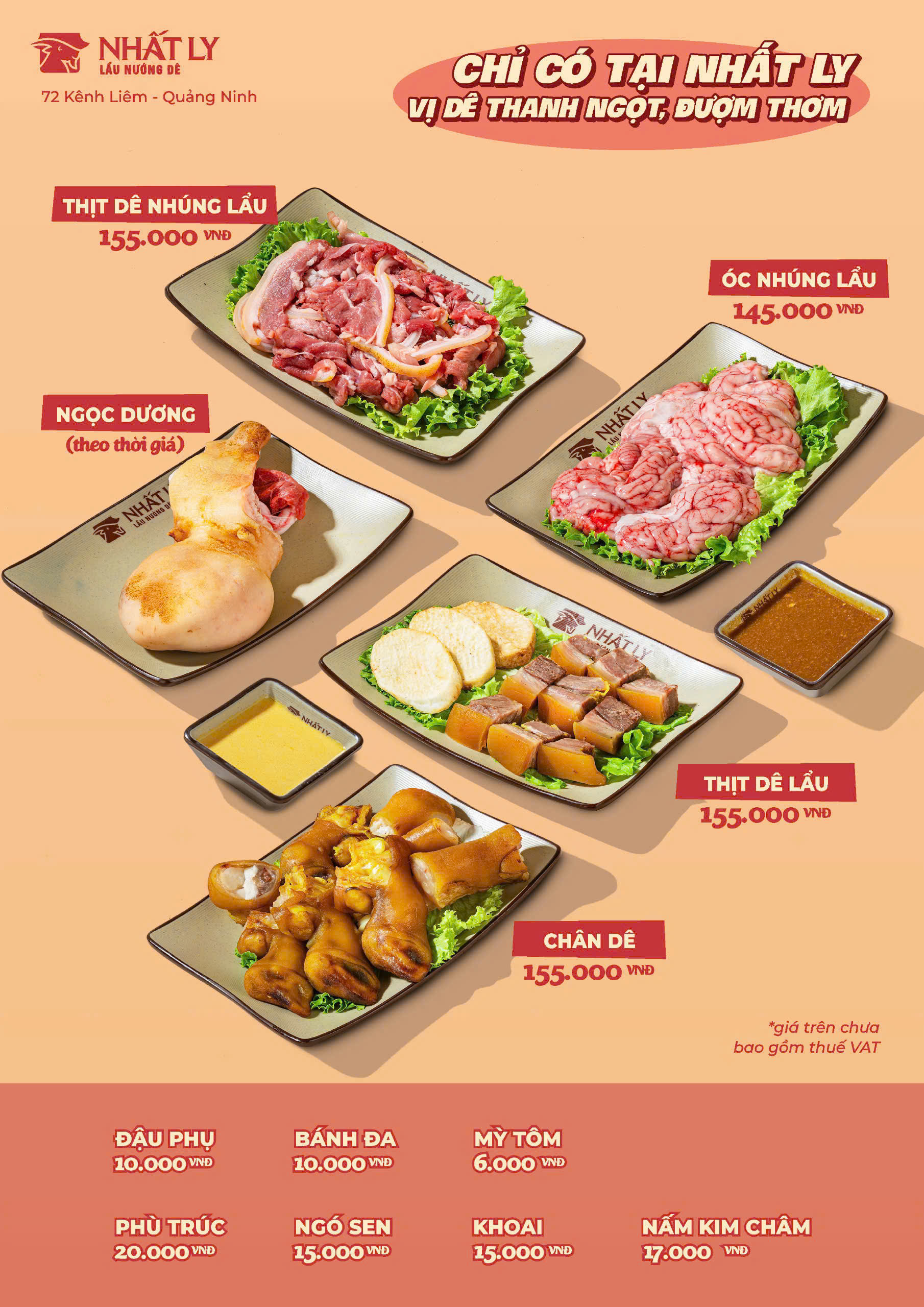 Menu  Lẩu Dê Nhất Ly  - Hạ Long 6 