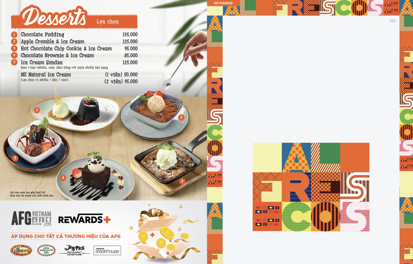 Menu Al Fresco’s - Tô Ngọc Vân ( Al Fresco’s - Xuân Diệu cũ) 1