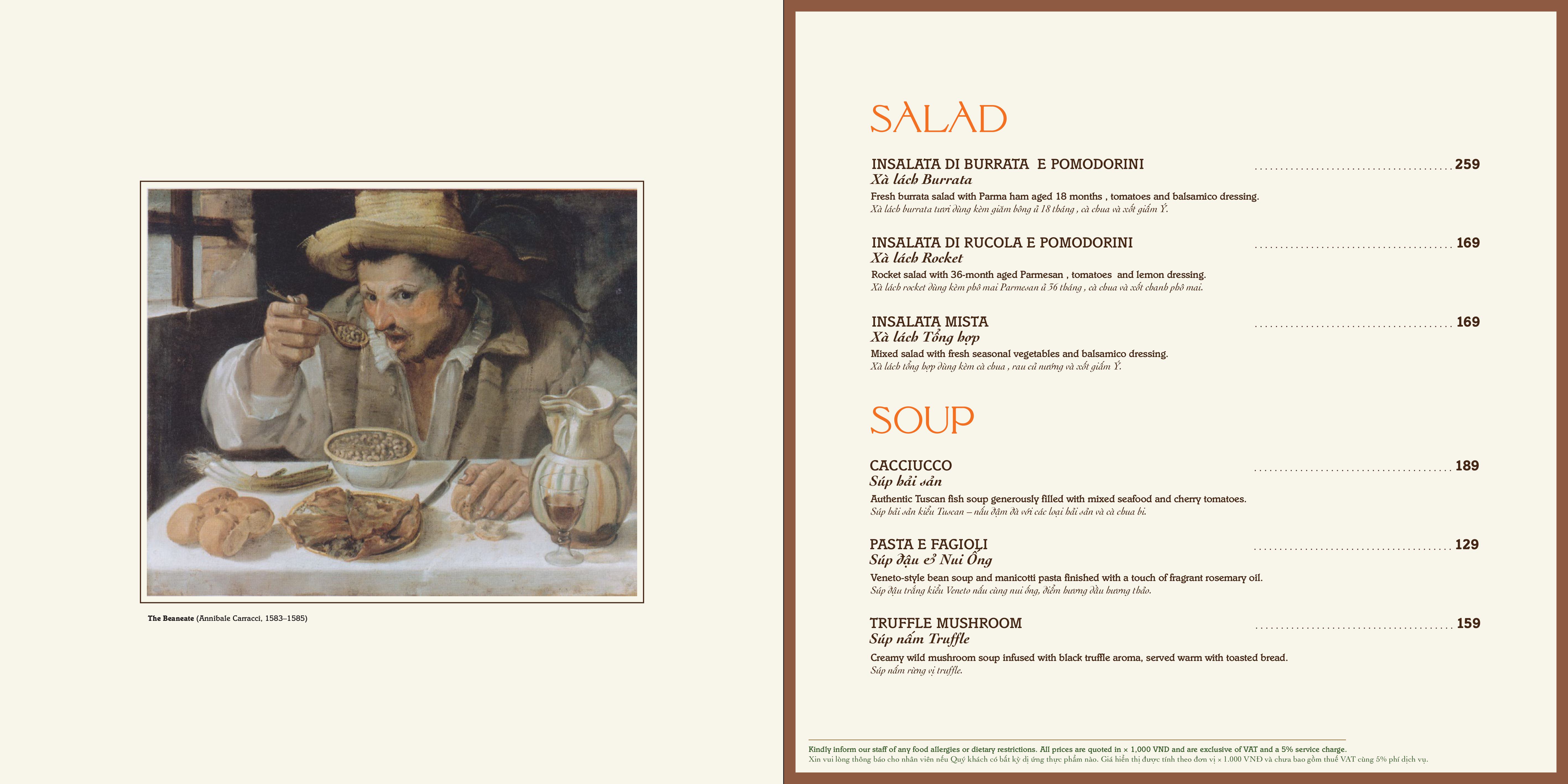 Menu Don Cipriani's - Celesta Rise 3 
