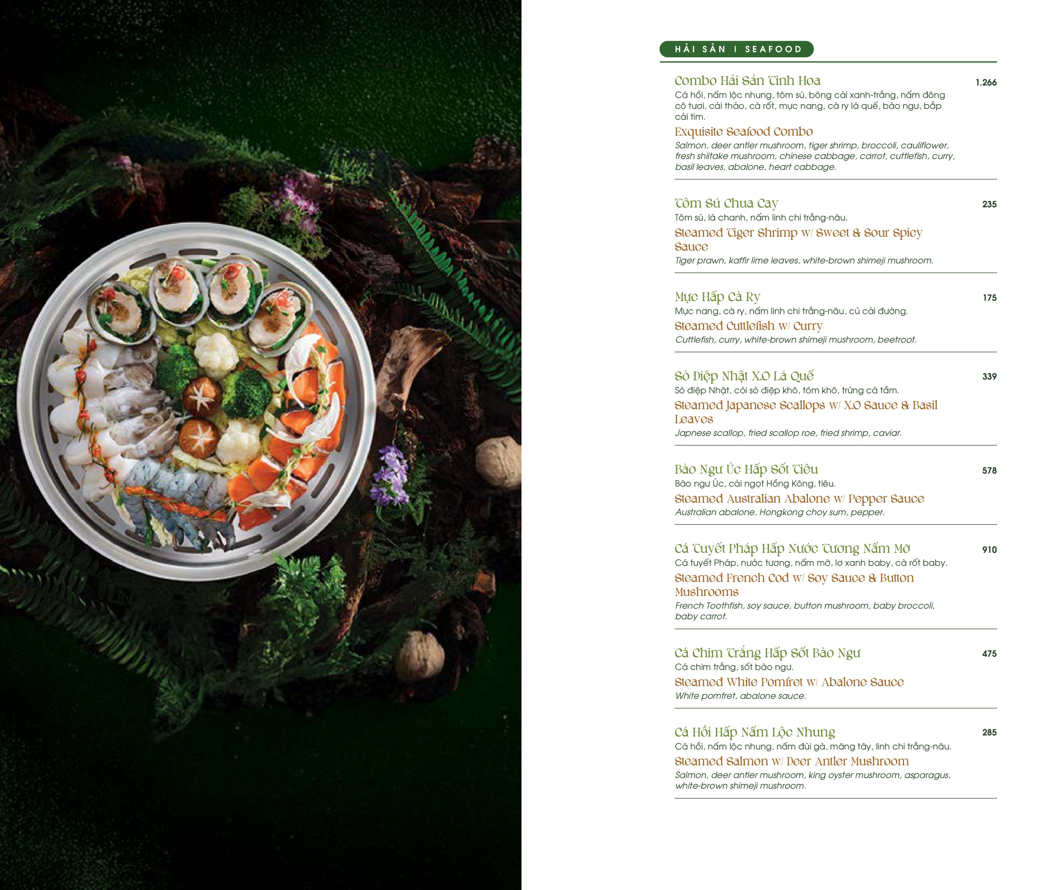 Menu Bắc Kim Thang Premium - Saigon Marina IFC Tower 4